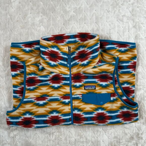 Vintage Patagonia Synchilla fleece vest Aztec Navaho W Large Made in Mexico - Picture 10 of 10